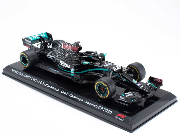 Модель 1:24 MERCEDES-AMG F1 W11 EQ Performance #44 Lewis Hamilton победитель Spain GP Чемпион мира 2020